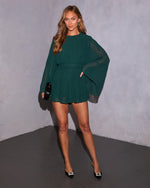 Emerald Green % Maggie Fitted Romper-2