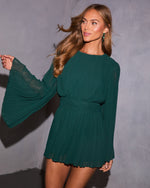Emerald Green % Maggie Fitted Romper-1