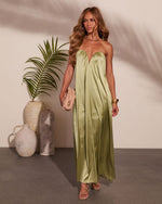 Glow Theory Satin Maxi Dress