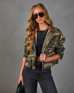 Ninth Tide Cotton Camo Print Jacket