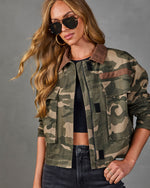 Ninth Tide Cotton Camo Print Jacket