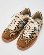 Leopard % Lorilai Faux Suede Lace Up Sneakers-2