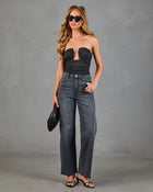 Jazlynn Strapless Ruched Cutout Bodysuit
