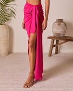 Berry % Bahamas Wrap Maxi Skirt-3