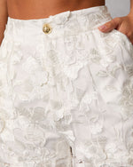 Midnight Renewal Floral Applique Shorts