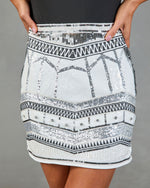 Sea Spark Sequin Embellished Mini Skirt
