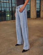 Claira Rigid Pintuck Relaxed Leg Jeans