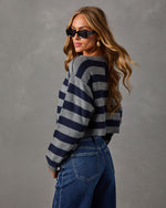 Tucked Away Striped Knit Sweater