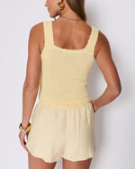 Yellow % Lisa Knit Tank-4