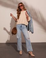 Wake Slowly Knit Short Sleeve Sweater