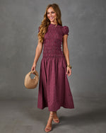 Western Belle Cotton Plaid Maxi Dress