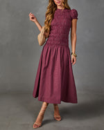 Western Belle Cotton Plaid Maxi Dress