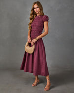 Western Belle Cotton Plaid Maxi Dress