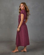 Western Belle Cotton Plaid Maxi Dress