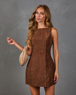 Sunday Ledger Ribbed Mini Dress
