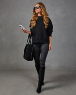Esmai Luxe Coated Ponte Leggings