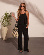 Summer Sensations Mid Rise Wide Leg Pants