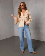 Rimini Embroidered Button Down Top