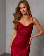 Cool Bloom Floral Jacquard Midi Dress