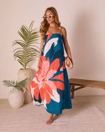 Sunkissed Escape Abstract Maxi Dress