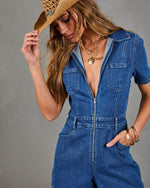 Wanted Wrangler Denim Romper