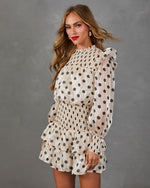Raylan Tiered Polka Dot Mini Dress