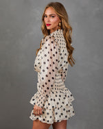 Raylan Tiered Polka Dot Mini Dress