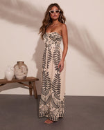 Palm Daydream Abstract Print Jumpsuit