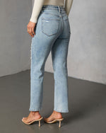 Sonorah Super Stretch Straight Leg Embellished Jeans