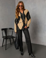 Paxtin Argyle Print Sweater