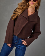 Quiet Charm Asymmetric Front Cardigan