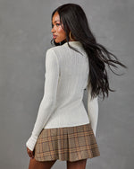 Avena Knit Button Down Top