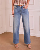 Tisla Super Stretch Straight Leg Relaxed Jeans