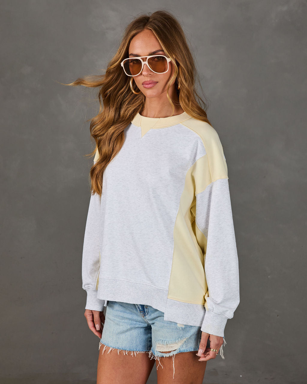 Quiet Desire Color Block Sweatshirt – VICI
