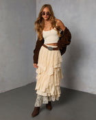 Folklore Fit Lace Maxi Skirt