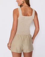Khaki % Lisa Knit Tank-4
