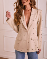 Refined Rebel Studded Blazer