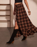 Sanderson Cotton Plaid Maxi Skirt