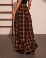 Sanderson Cotton Plaid Maxi Skirt
