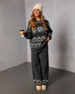 Sleighbell Snow Fair Isle Snowflake Sweater