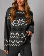 Sleighbell Snow Fair Isle Snowflake Sweater