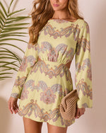 Sunset Jetsetter Abstract Mini Dress