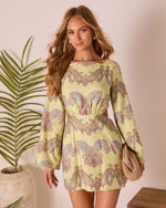 Sunset Jetsetter Abstract Mini Dress