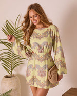 Sunset Jetsetter Abstract Mini Dress