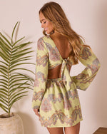 Sunset Jetsetter Abstract Mini Dress