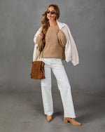 Comfy Aura Ribbed Knit Sweater