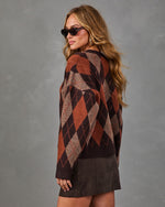 Sunday Classic Knit Argyle Sweater