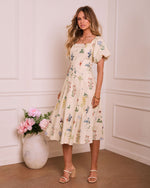 Katie Floral Off The Shoulder Puff Sleeve Maxi Dress