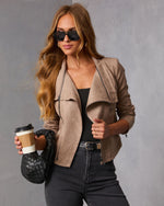 Free Falls Suede Moto Jacket