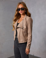 Free Falls Suede Moto Jacket